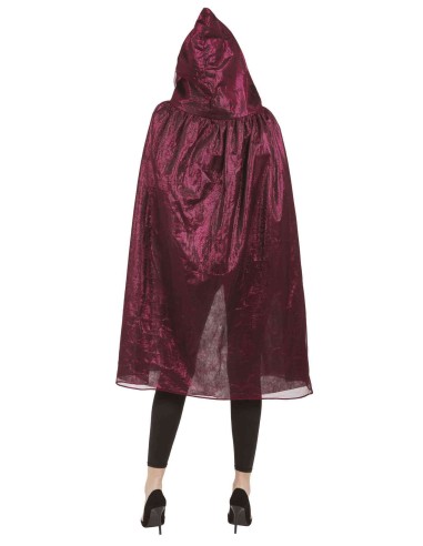 Cape à capuche rose brillant