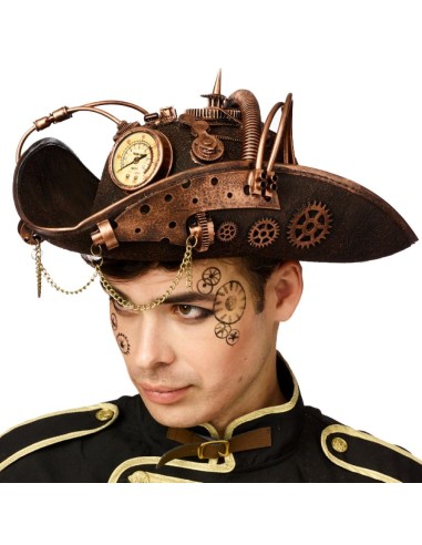 Chapeau tricorne steampunk
