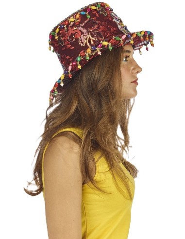 Chapeau haut de forme fantaisie strass