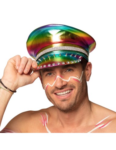 Casquette rainbow arc-en-ciel