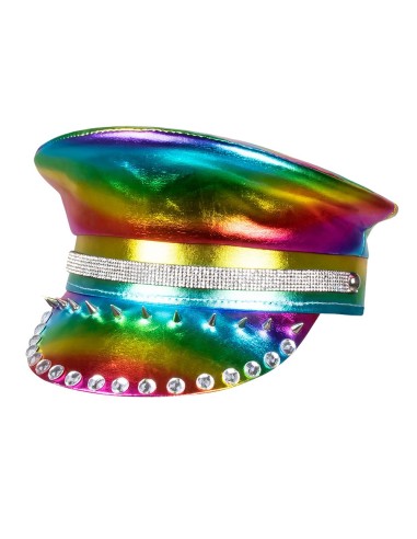 Casquette rainbow arc-en-ciel