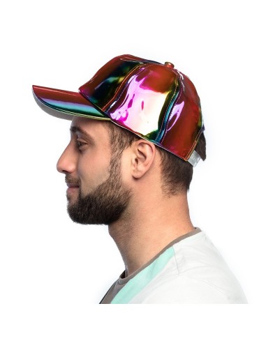 Casquette holo arc-en-ciel réglable