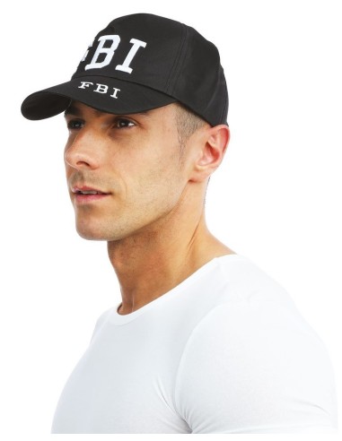 Casquette FBI noire réglable