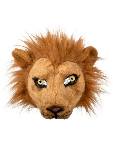 Demi-masque peluche lion