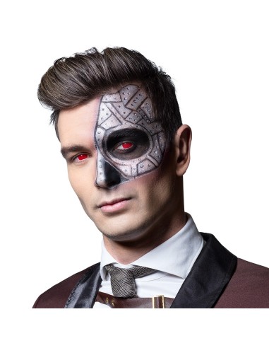 Lentilles cyborg rouges