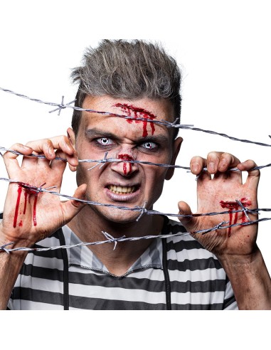 Lentilles barbelés sanglant