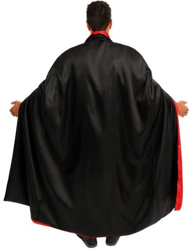 Cape satinée réversible noire & rouge