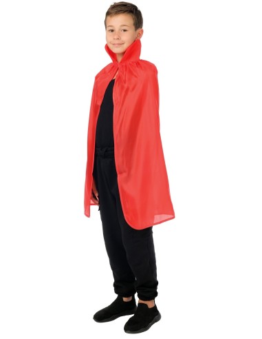 Cape rouge avec col