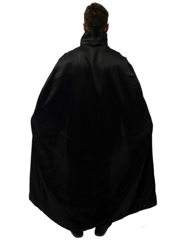 Cape longue noire avec col