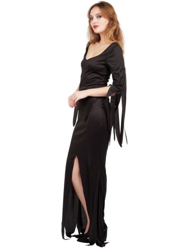 Déguisement robe de sorcière gothique noire chez Méga Fête
