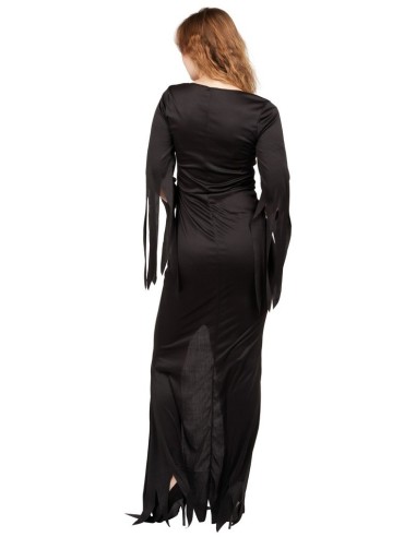 Déguisement robe de sorcière gothique noire chez Méga Fête