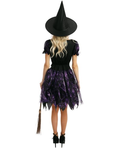 Déguisement sorcière noir et violet