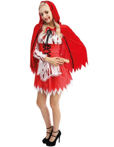 Déguisement Petit Chaperon rouge en sang