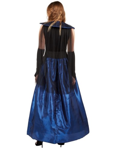 Déguisement comtesse gothique bleu