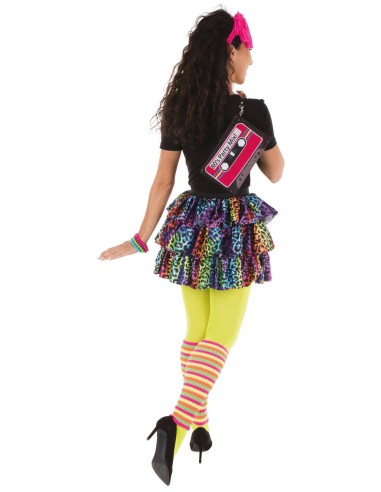 Guêtres carnaval fluo multicolore