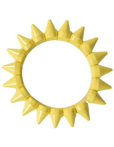 Bracelets punk jaune fluo