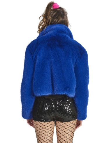 Fourrure carnaval bleue
