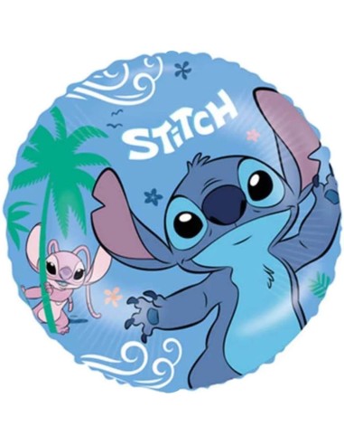 Ballon rond avec Stitch de Disney gonflage air/hélium