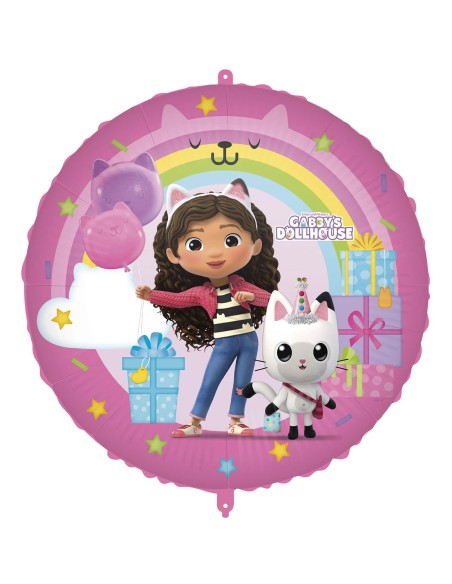 Ballon Gabby's Dollhouse gonflage air/hélium