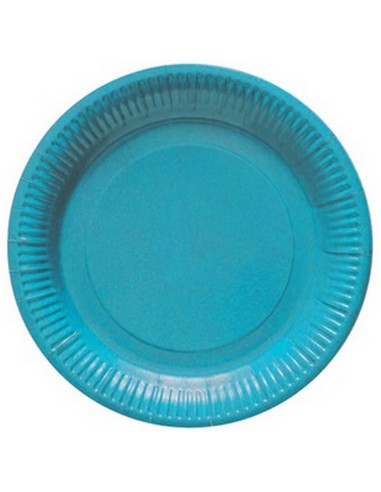 Lot de 8 assiettes couleurs en carton pour événements festifs