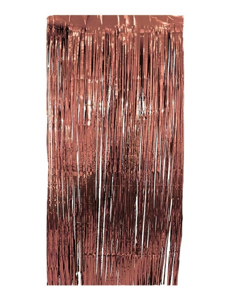 Rideau de porte à lamelles métallisées brillantes chez Méga Fête