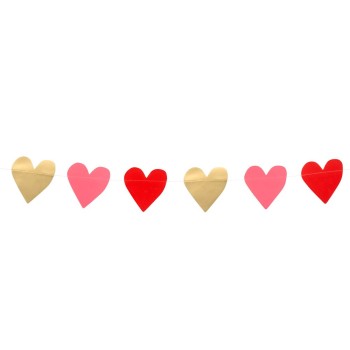 Guirlande coeurs 2m