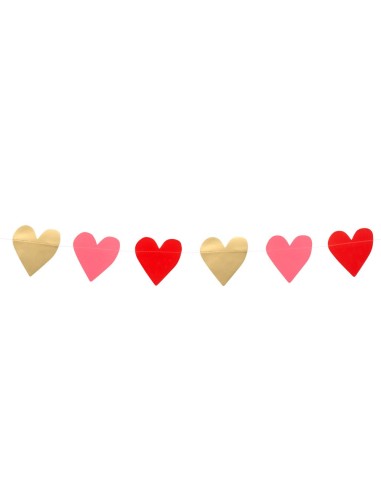 Guirlande coeurs 2m