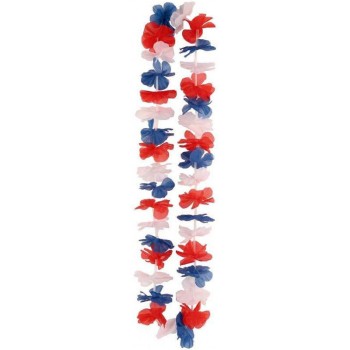 Collier hawaïen tricolore France