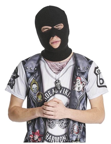 Cagoule noire de voleur