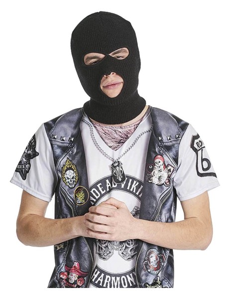 Cagoule noire de voleur