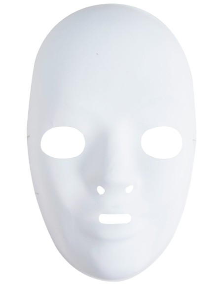 6 masques blanc à décorer
