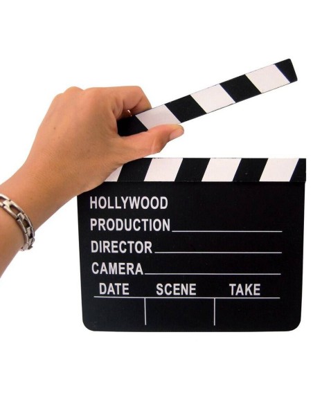Clap de cinéma en bois