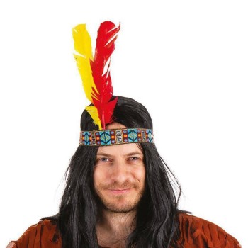 Bandeau indien avec 2 plumes