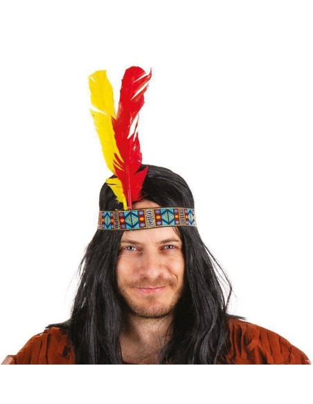 Bandeau indien avec 2 plumes
