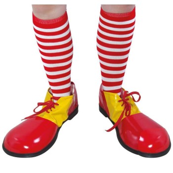 Chaussette de clown à rayures