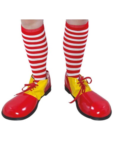 Chaussette de clown à rayures