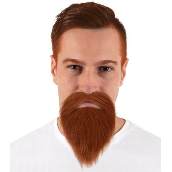 Barbe rousse avec moustache
