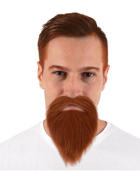 Barbe rousse avec moustache
