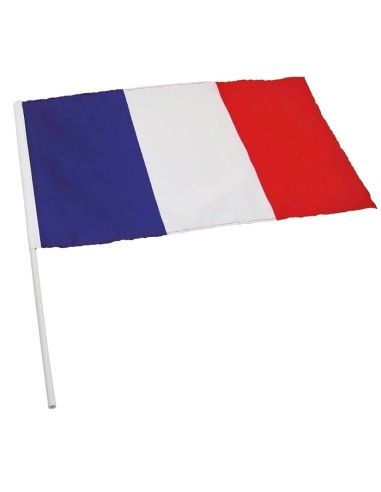 Drapeau français avec manche pour supporter votre équipe