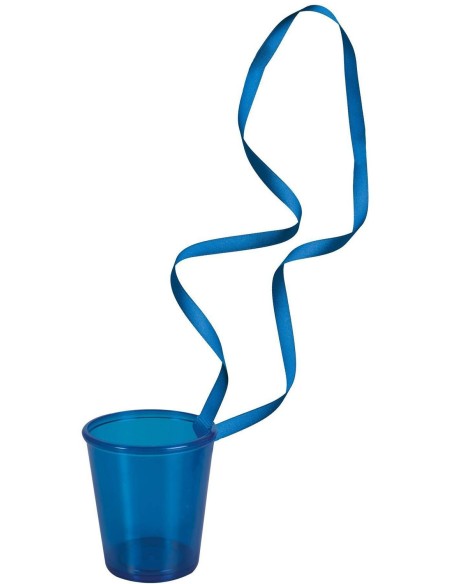 6 verres shooter EVG bleu