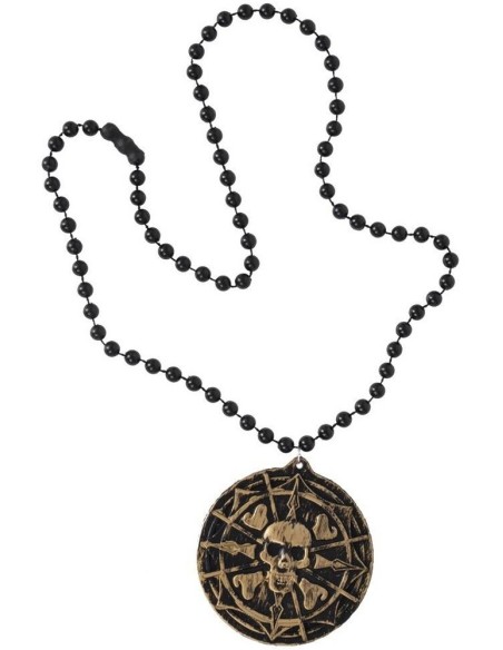 Collier pirate avec tête de mort