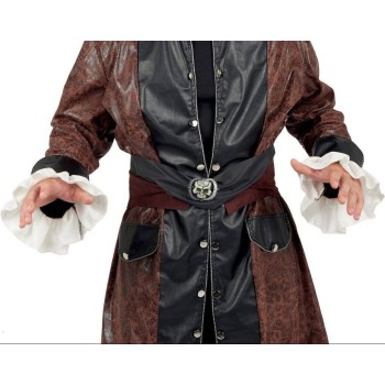 Ceinture pirate avec tête de mort