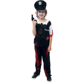 Déguisement policier ensanglanté
