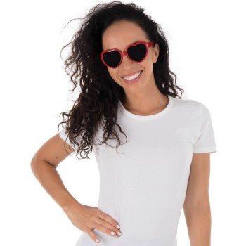Lunettes coeur rouge