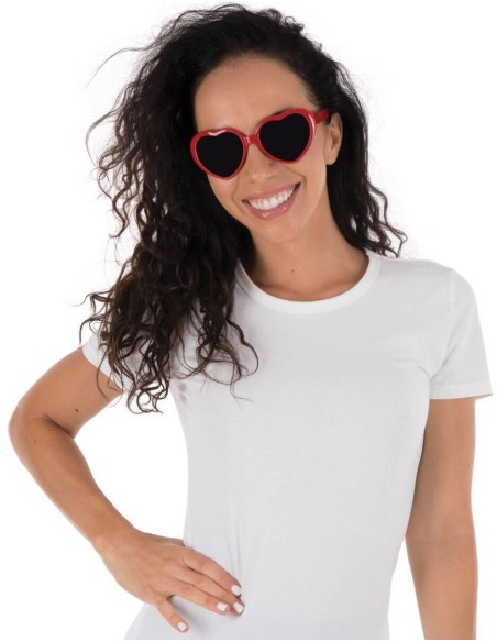 Lunettes coeur rouge