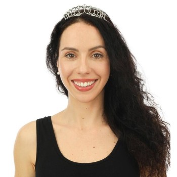 Diadème princesse métal argent