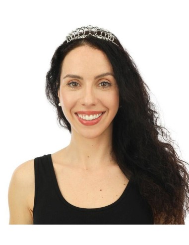 Diadème princesse métal argent