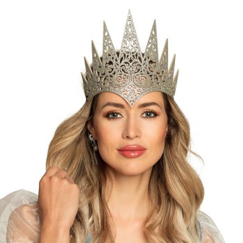 Couronne de reine argentée