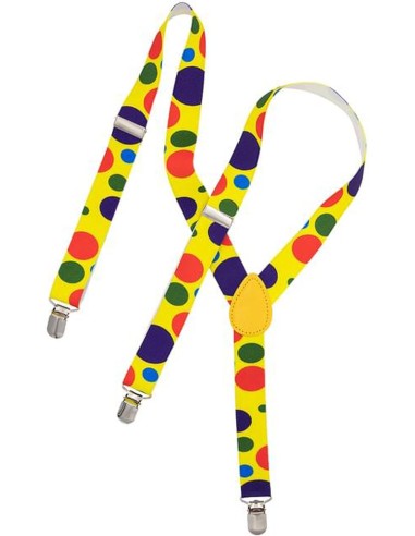 Bretelles de clown à pois