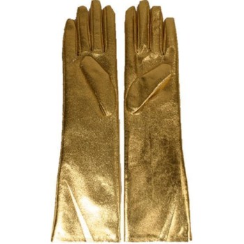 Gants longs or